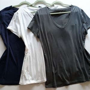 Trio of GAP V-Neck Tees XLT